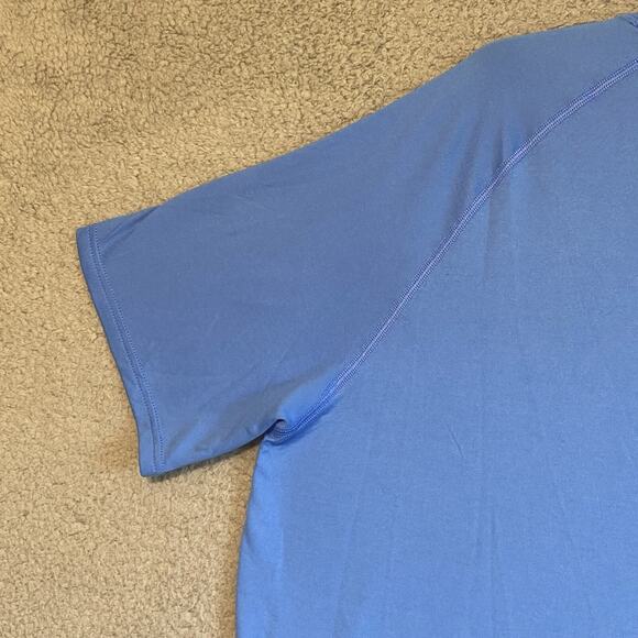 Under Armour Mens Shirt XL Heatgear Crew Neck Blue Casual Athleisure Adult - Picture 16 of 16